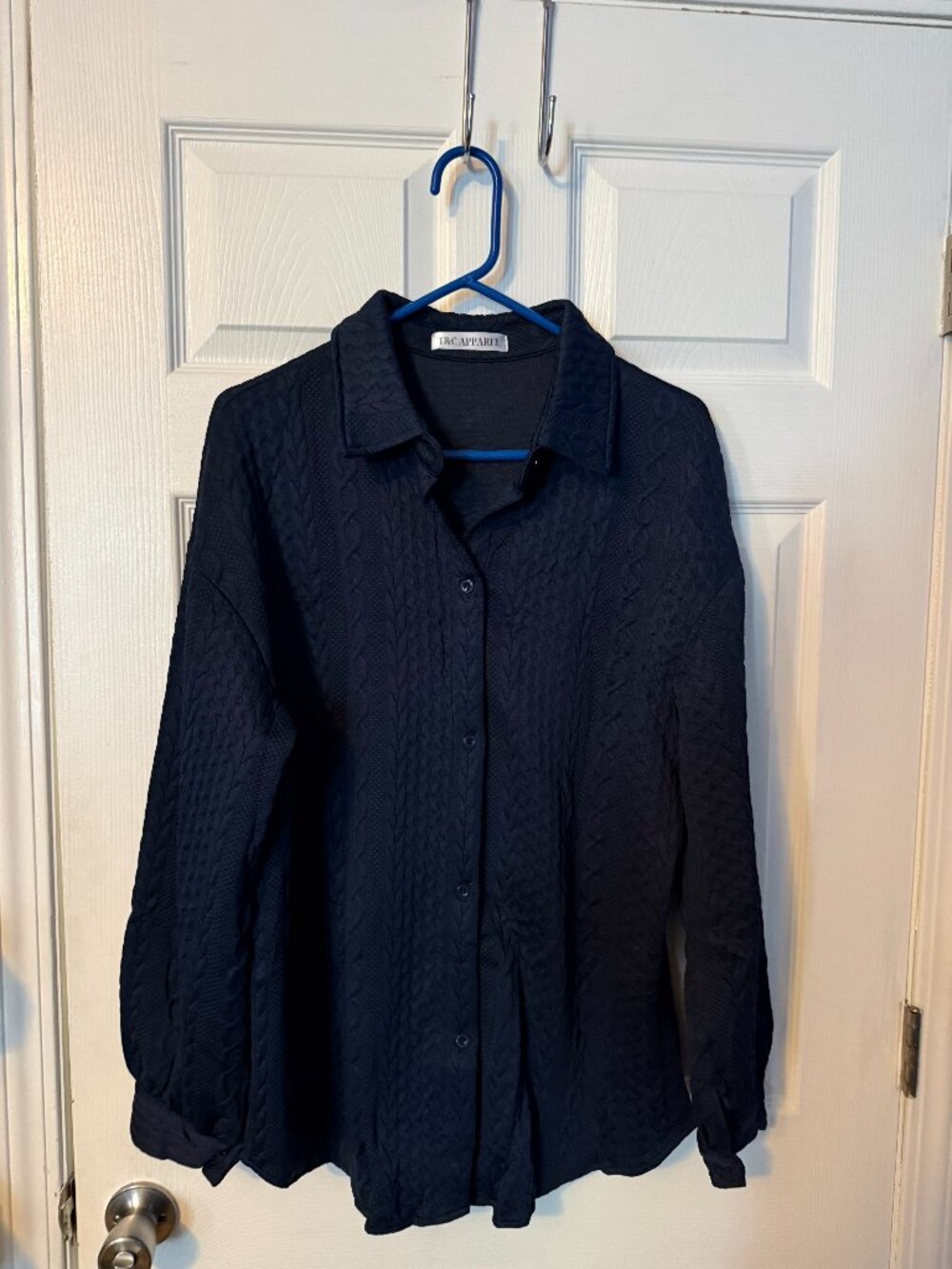 Quilted Navy Blue Jacket in size Large